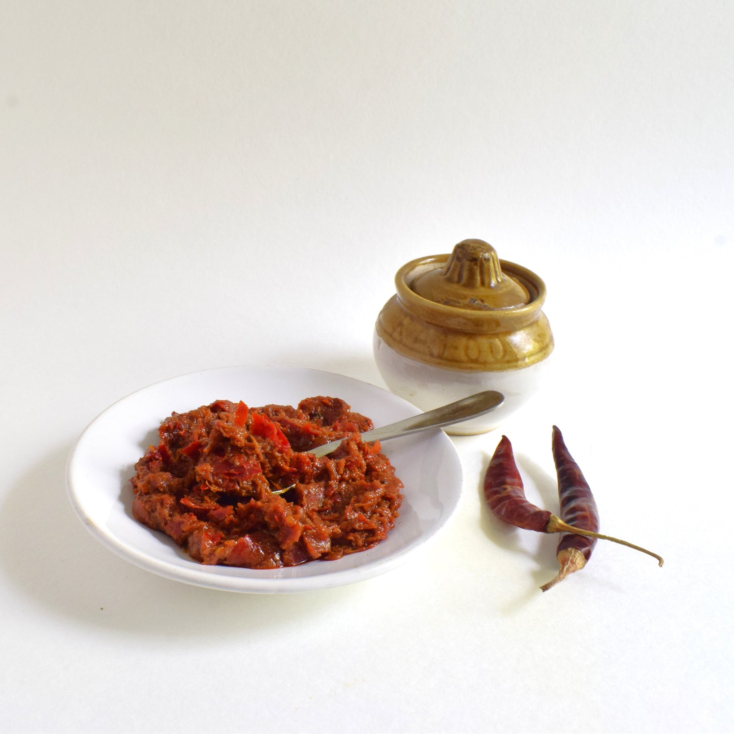 Red Chilli Pickle (Pandu Mirapakaya)