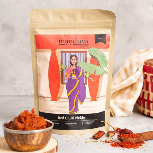 Red Chilli Pickle (Pandu Mirapakaya)