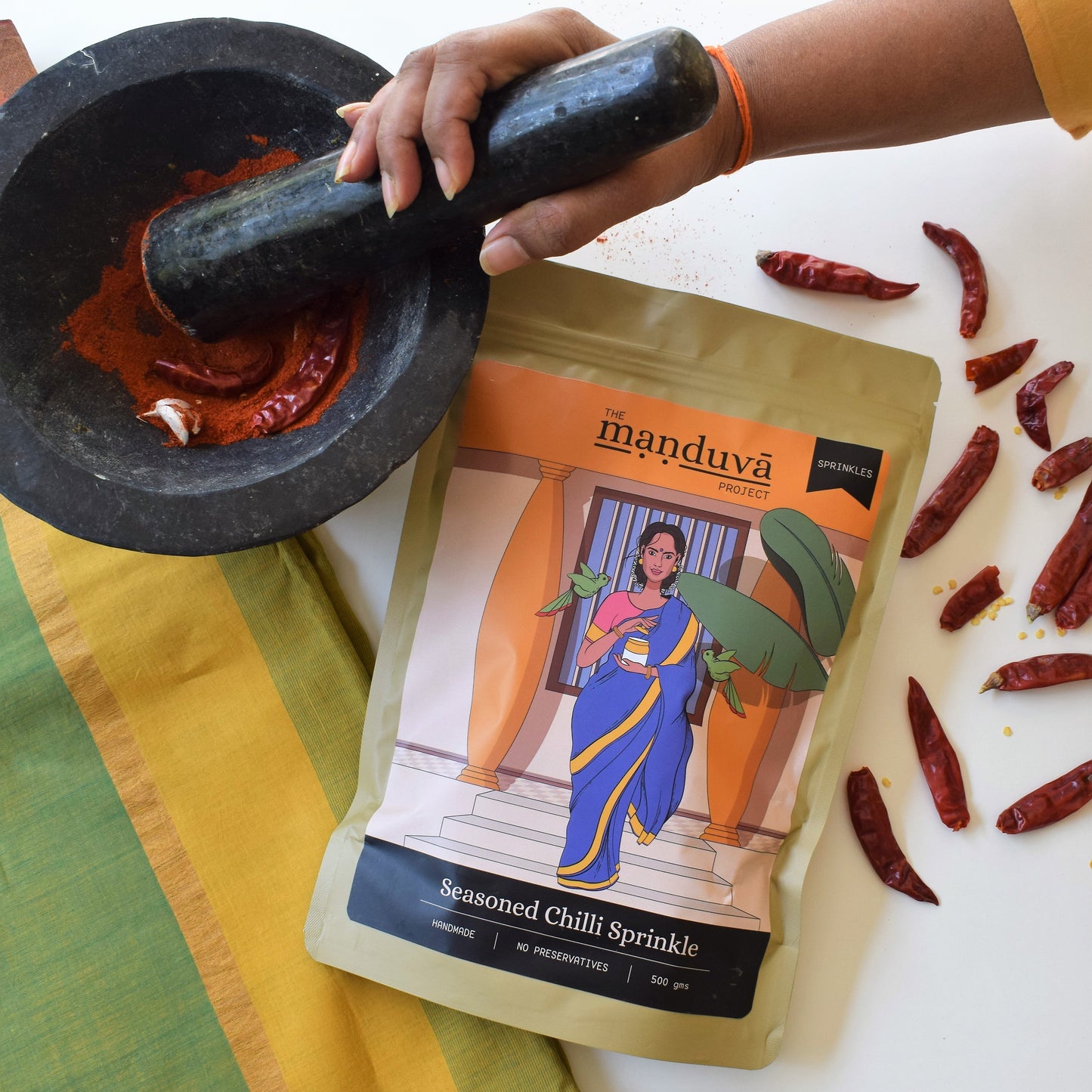 Seasoned Chilli Podi (Kura Karam)